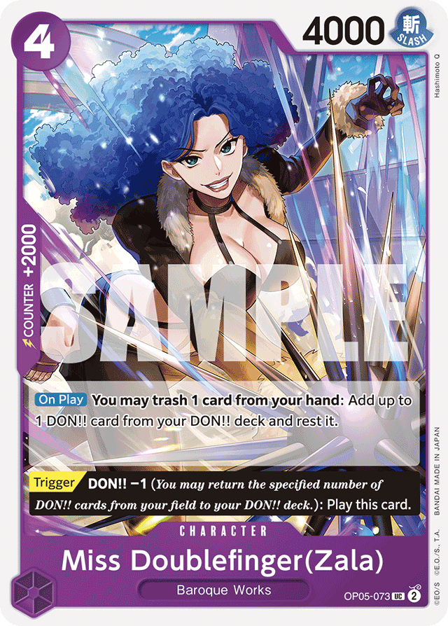 Miss Doublefinger(Zala) (Reprint) - Premium Booster -The Best- - UC - OP05-073