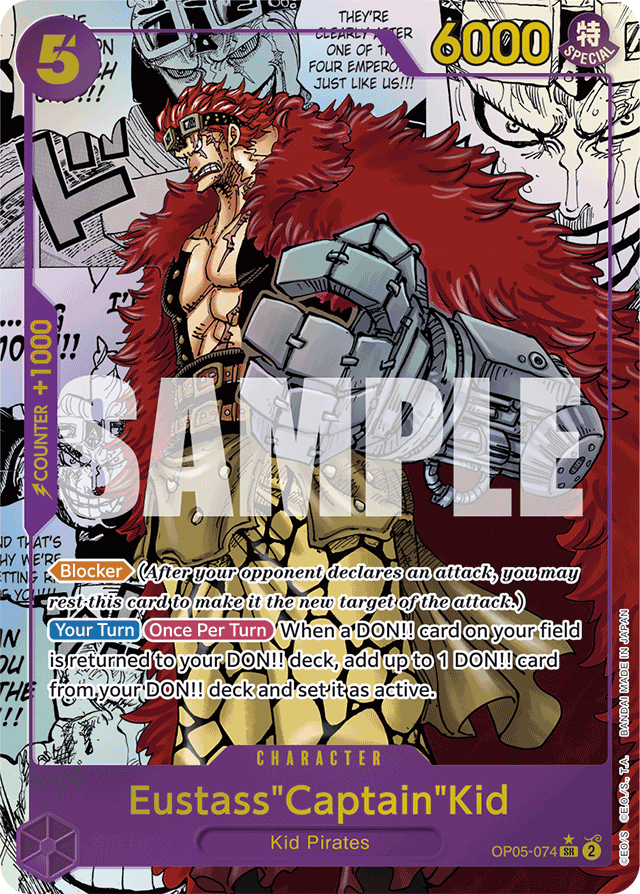 Eustass"Captain"Kid (OP05-074) (Manga) - Premium Booster -The Best- - SR - OP05-074