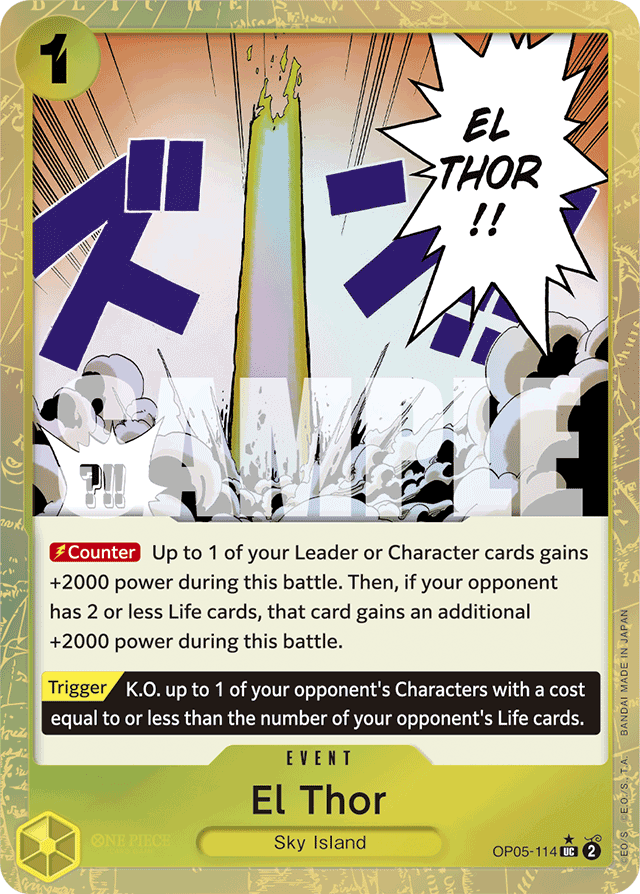 El Thor (Textured Foil) - Premium Booster -The Best- - UC - OP05-114