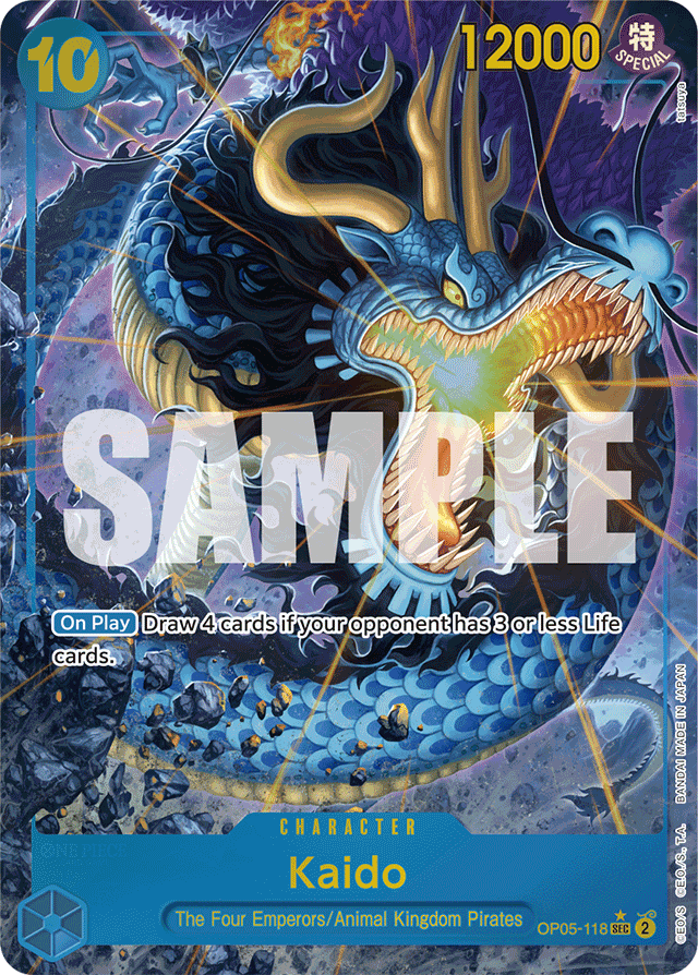 Kaido (OP05-118) (Alternate Art) - Premium Booster -The Best- - SEC - OP05-118