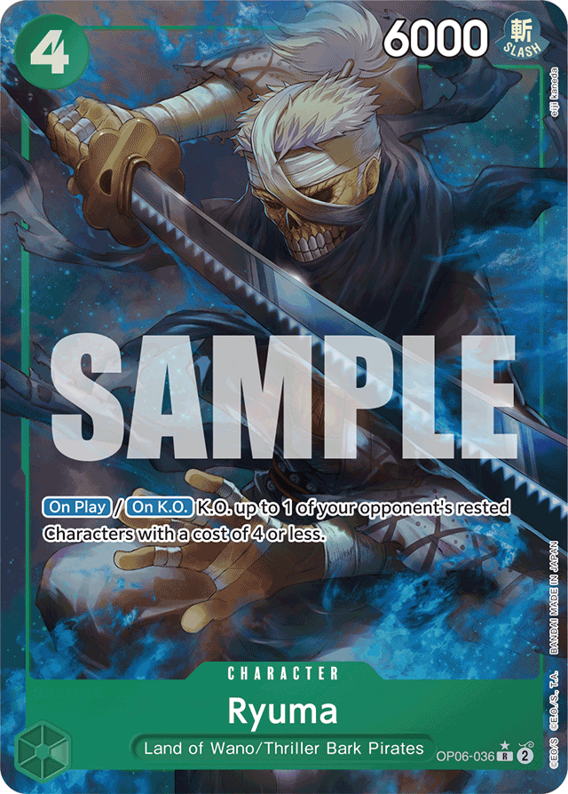 Ryuma (Full Art) - Premium Booster -The Best- - R - OP06-036