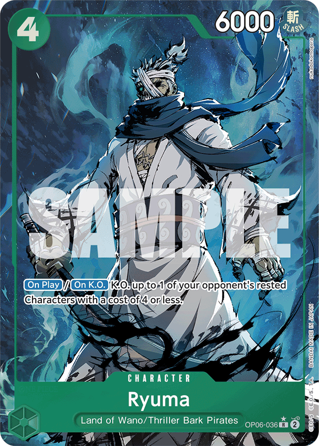 Ryuma (Alternate Art) - Premium Booster -The Best- - R - OP06-036