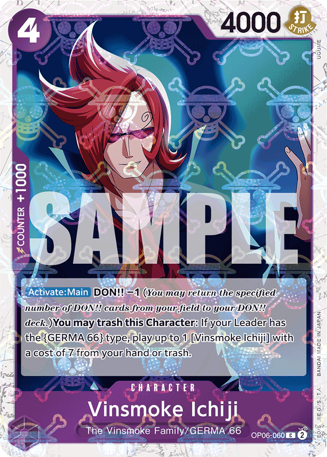 Vinsmoke Ichiji (OP06-060) (Jolly Roger Foil) - Premium Booster -The Best- - C - OP06-060