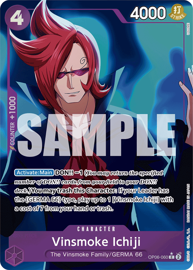 Vinsmoke Ichiji (OP06-060) (Full Art) - Premium Booster -The Best- - C - OP06-060