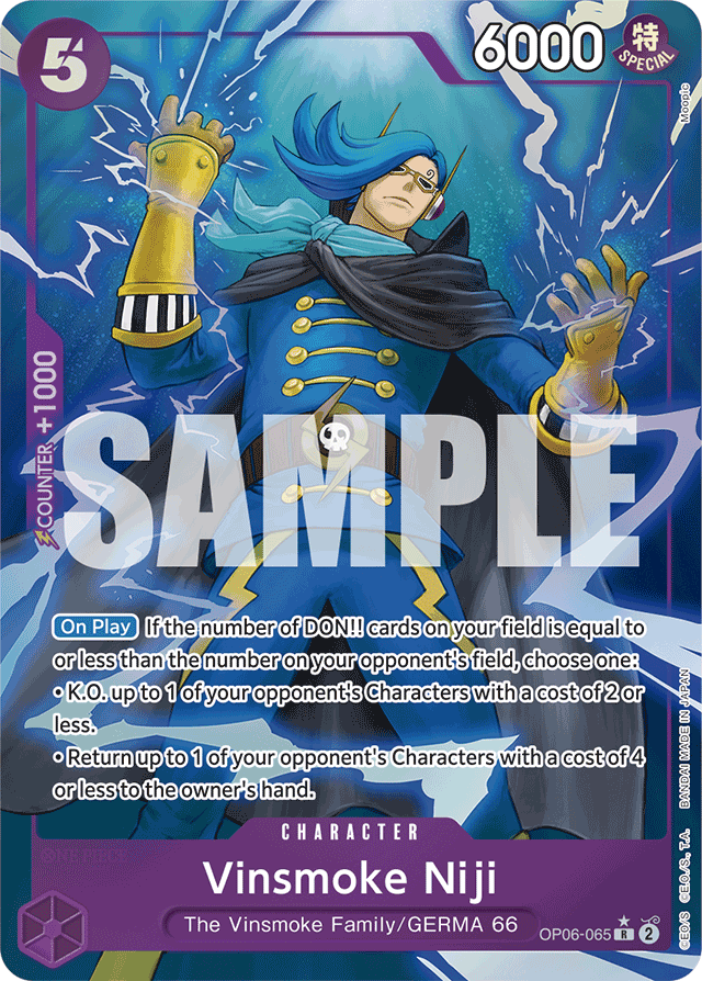 Vinsmoke Niji (OP06-065) (Full Art) - Premium Booster -The Best- - R - OP06-065