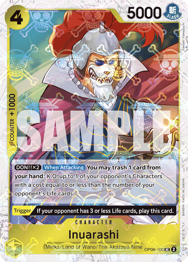 Inuarashi (Jolly Roger Foil) - Premium Booster -The Best- - UC - OP06-100
