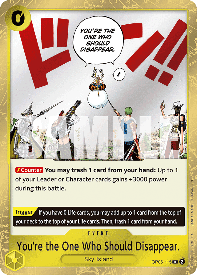 You're the One Who Should Disappear (Reprint) - Premium Booster -The Best- Vol. 2 - R - OP06-115