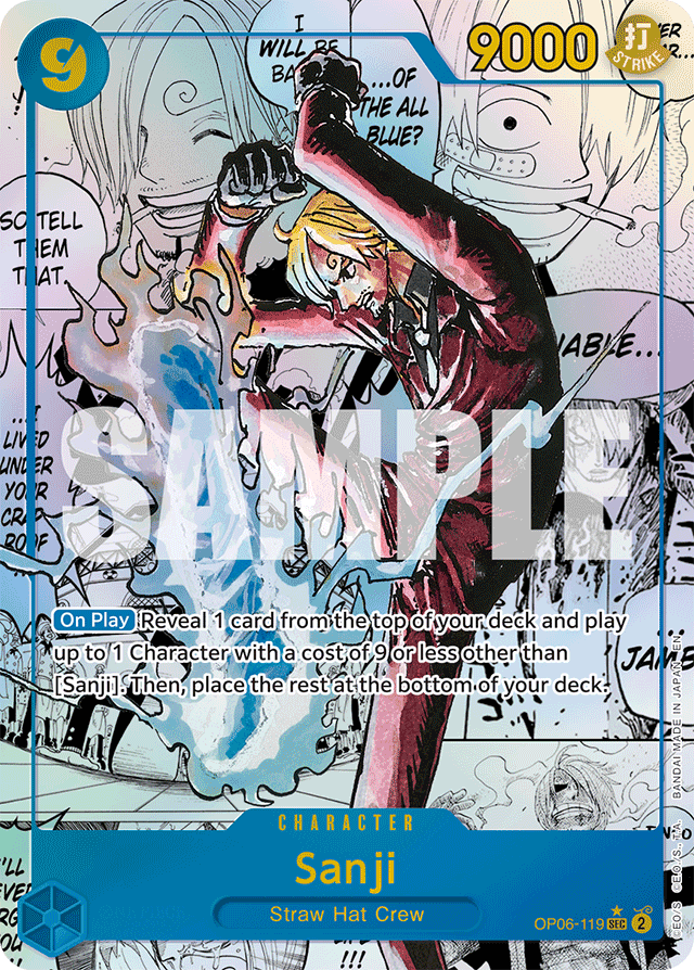 Sanji - OP06-119 (Manga) - Premium Booster -The Best- Vol. 2 - SEC - OP06-119