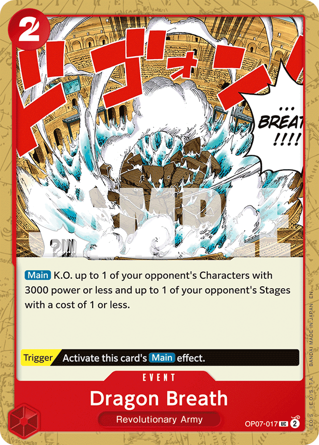 Dragon Breath (Reprint) - Premium Booster -The Best- Vol. 2 - UC - OP07-017