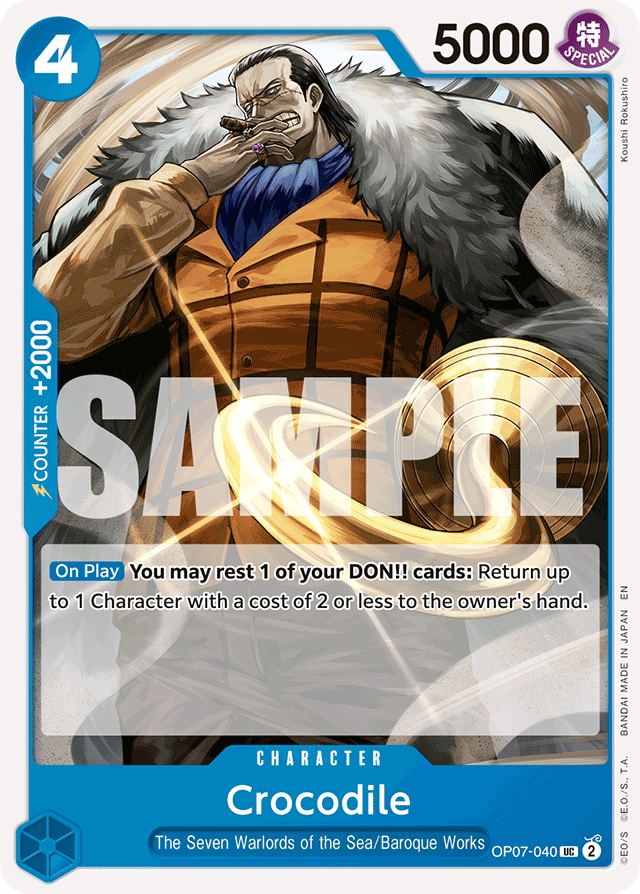 Crocodile - OP07-040 (Reprint) - Premium Booster -The Best- Vol. 2 - UC - OP07-040