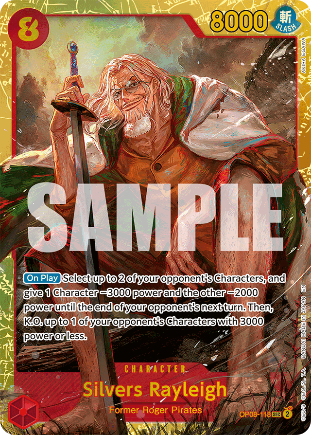 Silvers Rayleigh - OP08-118 (Reprint) - Premium Booster -The Best- Vol. 2 - SEC - OP08-118