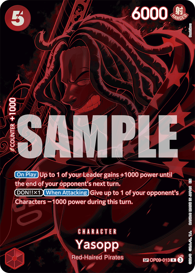 Yasopp (SP) - Legacy of the Master - R - OP09-013