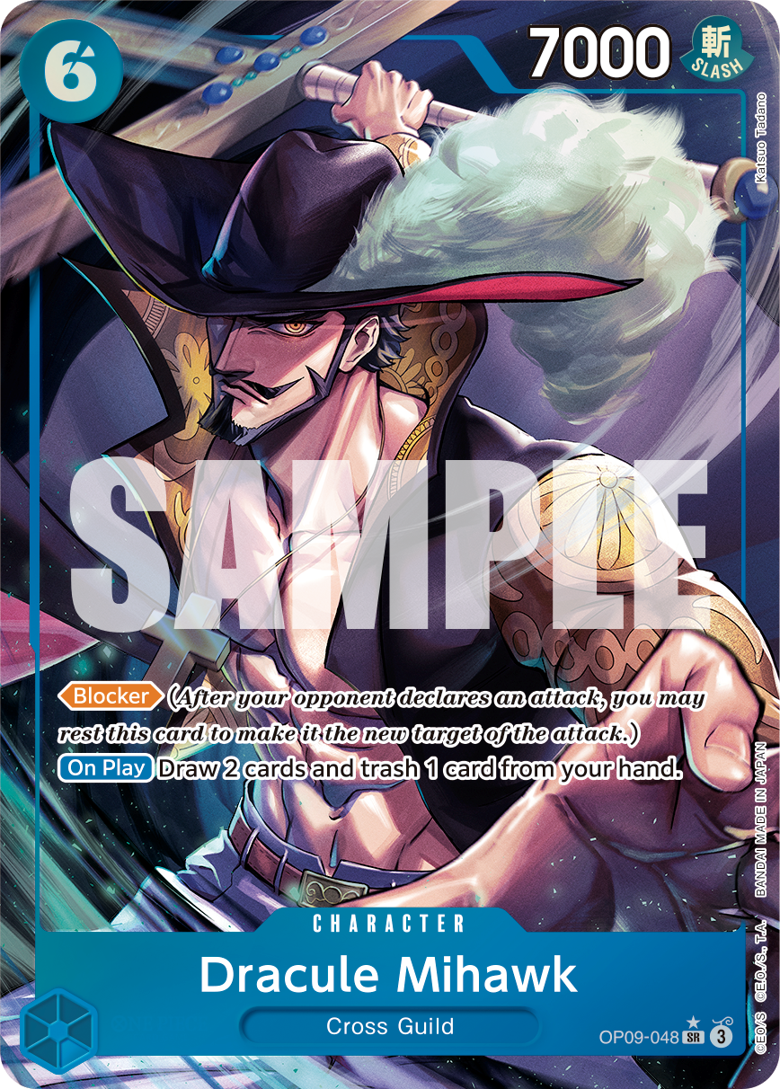 Dracule Mihawk (Parallel) - Emperors in the New World - SR - OP09-048