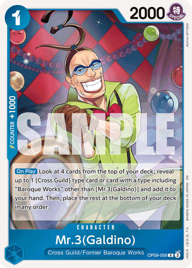 Mr.3(Galdino) - OP09-056 (Reprint) - Premium Booster -The Best- Vol. 2 - R - OP09-056