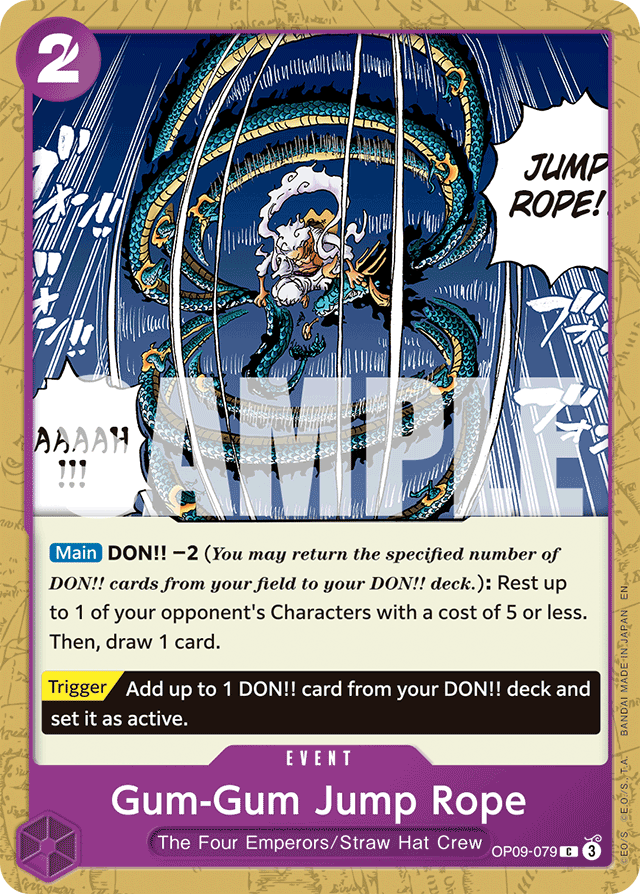 Gum-Gum Jump Rope (Reprint) - Premium Booster -The Best- Vol. 2 - C - OP09-079