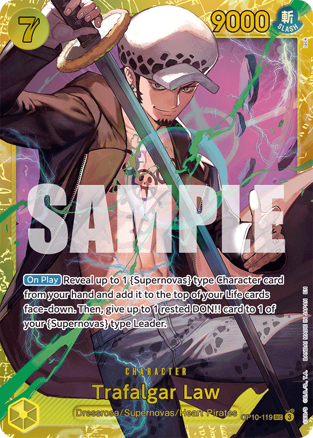 Trafalgar Law - OP10-119 (Reprint) - Premium Booster -The Best- Vol. 2 - SEC - OP10-119