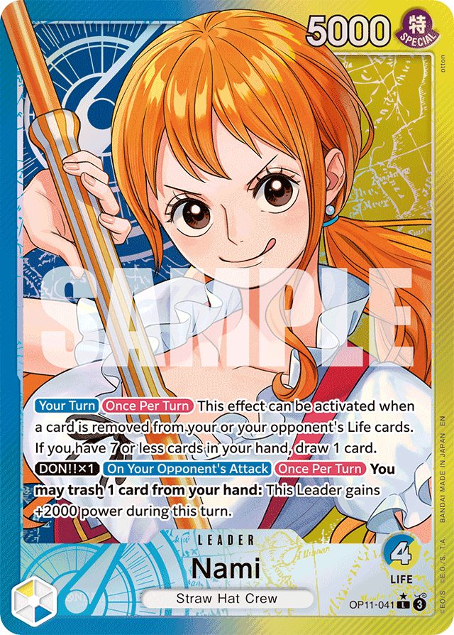 Nami (041) (Alternate Art) - A Fist of Divine Speed - L - OP11-041