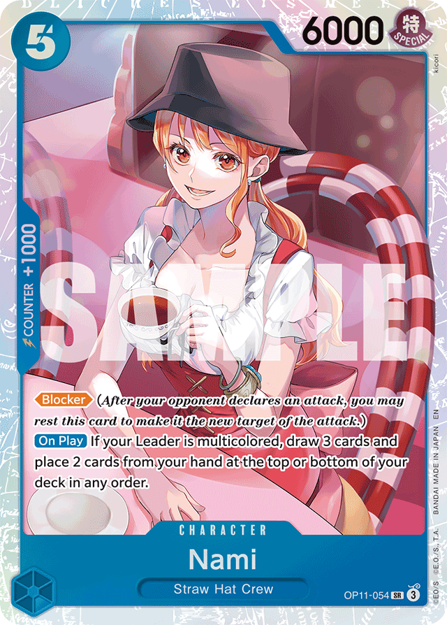 Nami (054) - A Fist of Divine Speed - SR - OP11-054