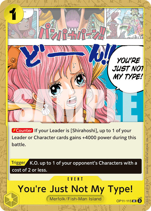 You're Just Not My Type! - A Fist of Divine Speed - UC - OP11-115
