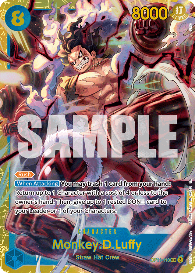 Monkey.D.Luffy (118) - A Fist of Divine Speed - SEC - OP11-118