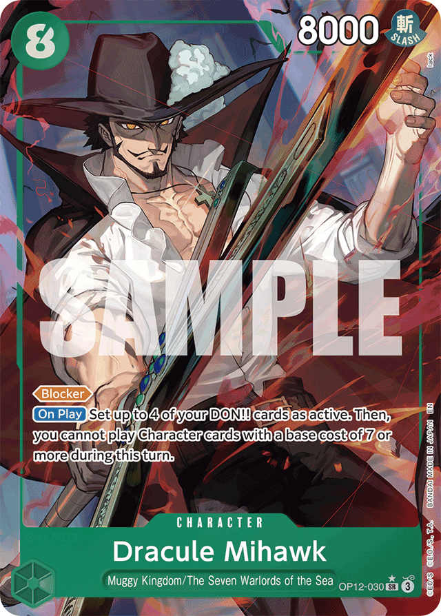 Dracule Mihawk (Alternate Art) - Legacy of the Master - SR - OP12-030