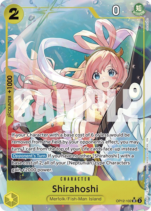 Shirahoshi (Alternate Art) - Legacy of the Master - SR - OP12-102