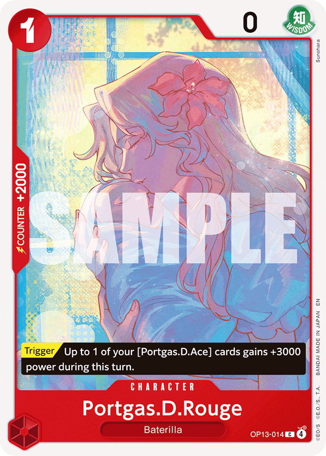 Portgas.D.Rouge - Carrying On His Will - C - OP13-014