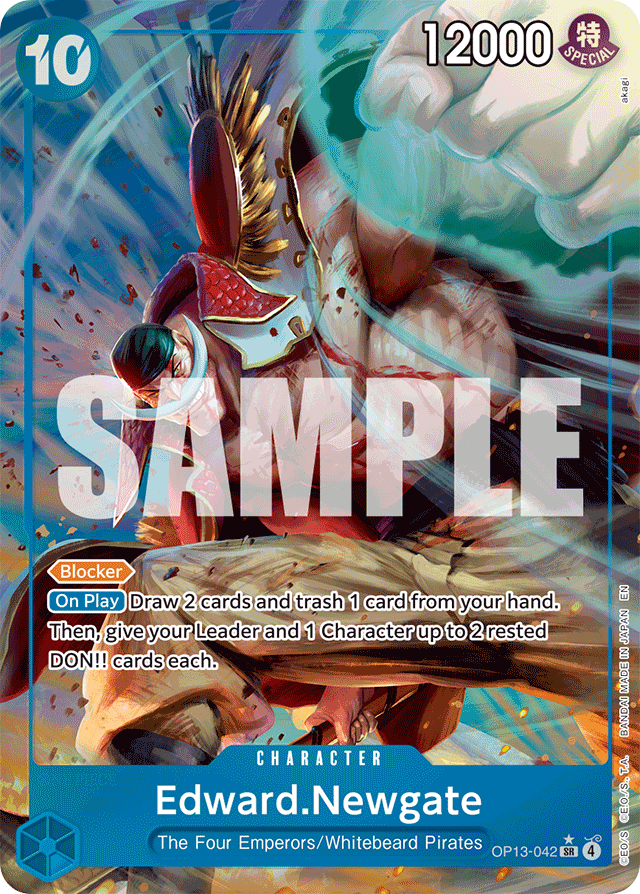 Edward.Newgate (Alternate Art) - Carrying On His Will - SR - OP13-042