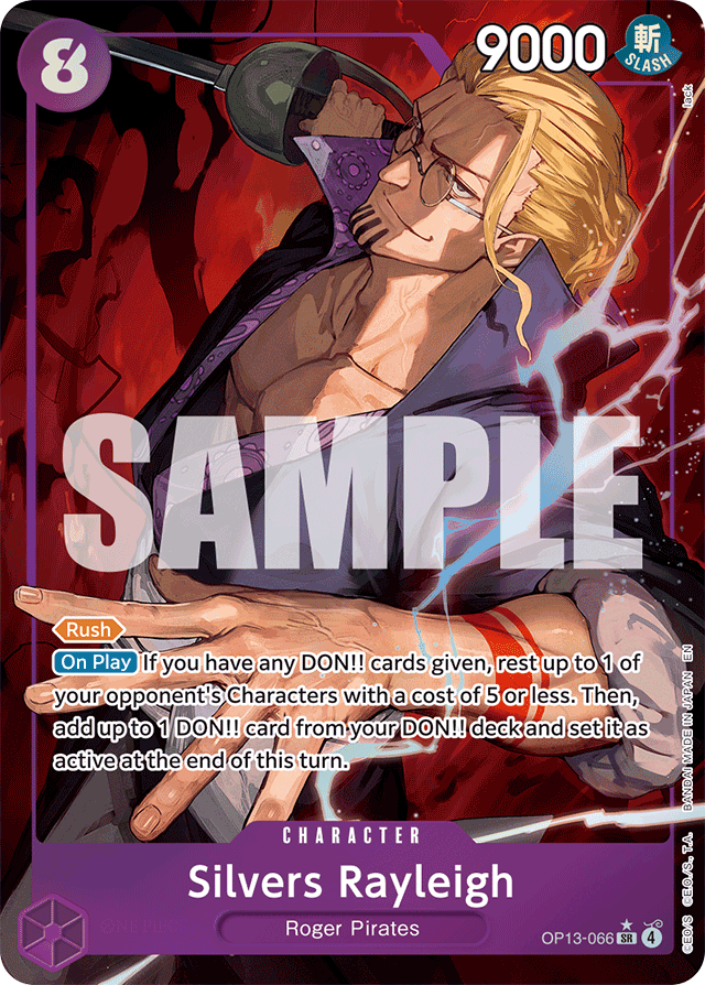 Silvers Rayleigh (Alternate Art) - Carrying On His Will - SR - OP13-066
