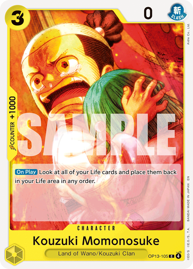 Kouzuki Momonosuke - Carrying On His Will - C - OP13-105