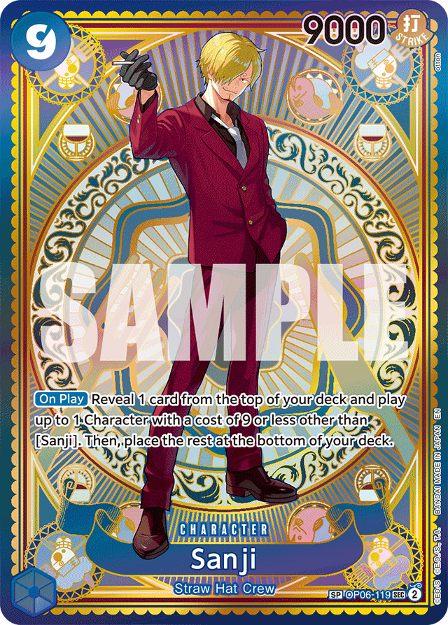Sanji (SP) - A Fist of Divine Speed - SEC - OP06-119