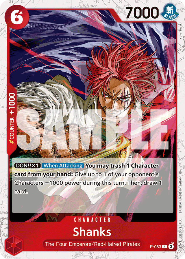 Shanks - P-083 (Pirate Foil) - Premium Booster -The Best- Vol. 2 - PR - P-083