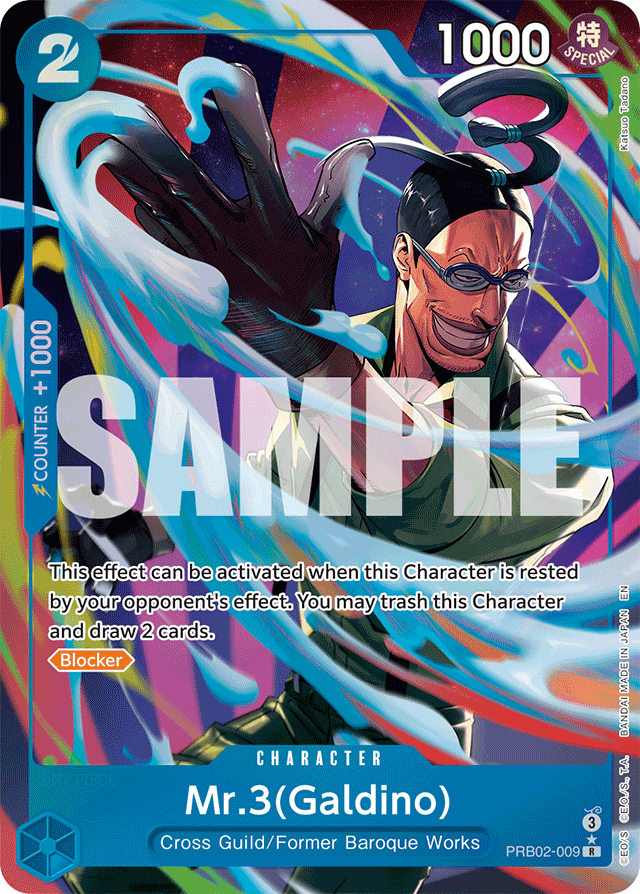 Mr.3(Galdino) - PRB02-009 (Alternate Art) - Premium Booster -The Best- Vol. 2 - R - PRB02-009
