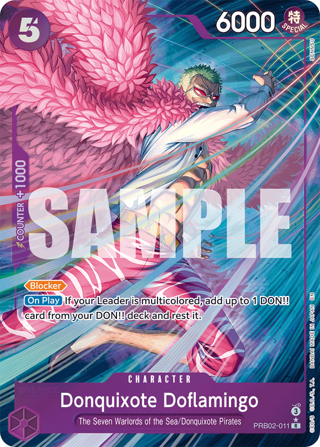 Donquixote Doflamingo (Alternate Art) - Premium Booster -The Best- Vol. 2 - R - PRB02-011