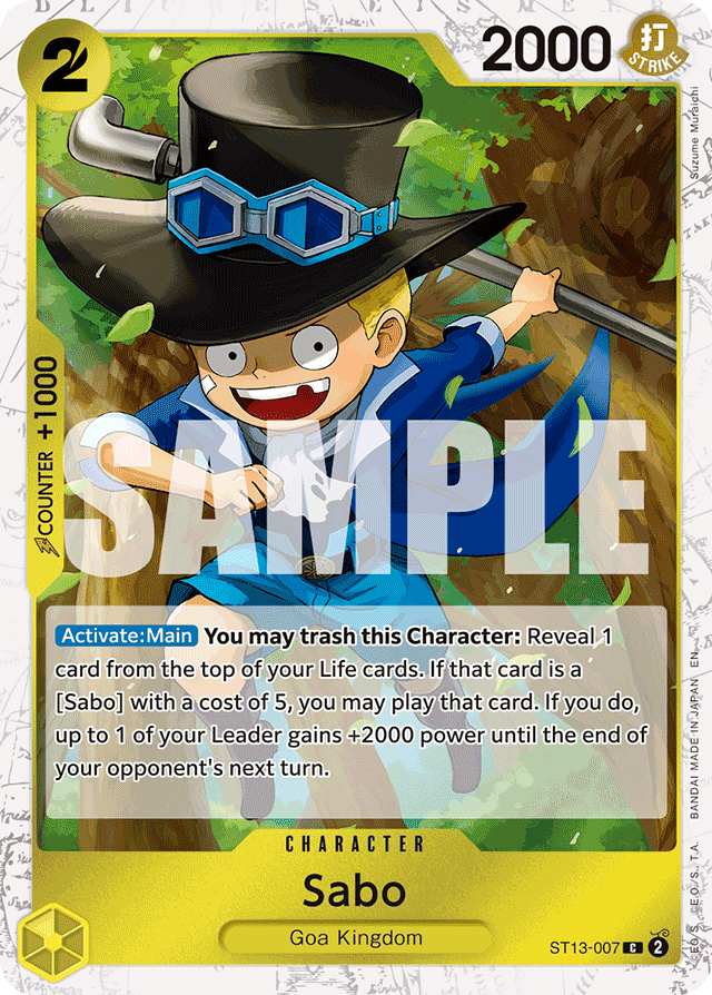 Sabo - ST13-007 (Pirate Foil) - Premium Booster -The Best- Vol. 2 - C - ST13-007