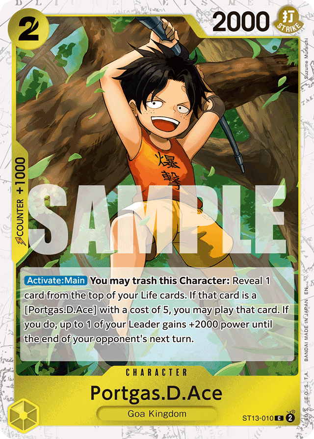 Portgas.D.Ace - ST13-010 (Pirate Foil) - Premium Booster -The Best- Vol. 2 - C - ST13-010