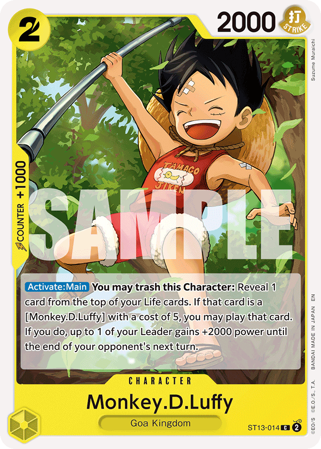 Monkey.D.Luffy - ST13-014 (Reprint) - Premium Booster -The Best- Vol. 2 - C - ST13-014