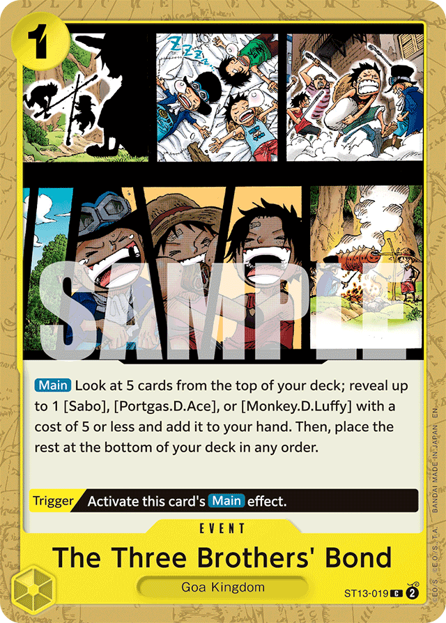 The Three Brothers' Bond (Reprint) - Premium Booster -The Best- Vol. 2 - C - ST13-019