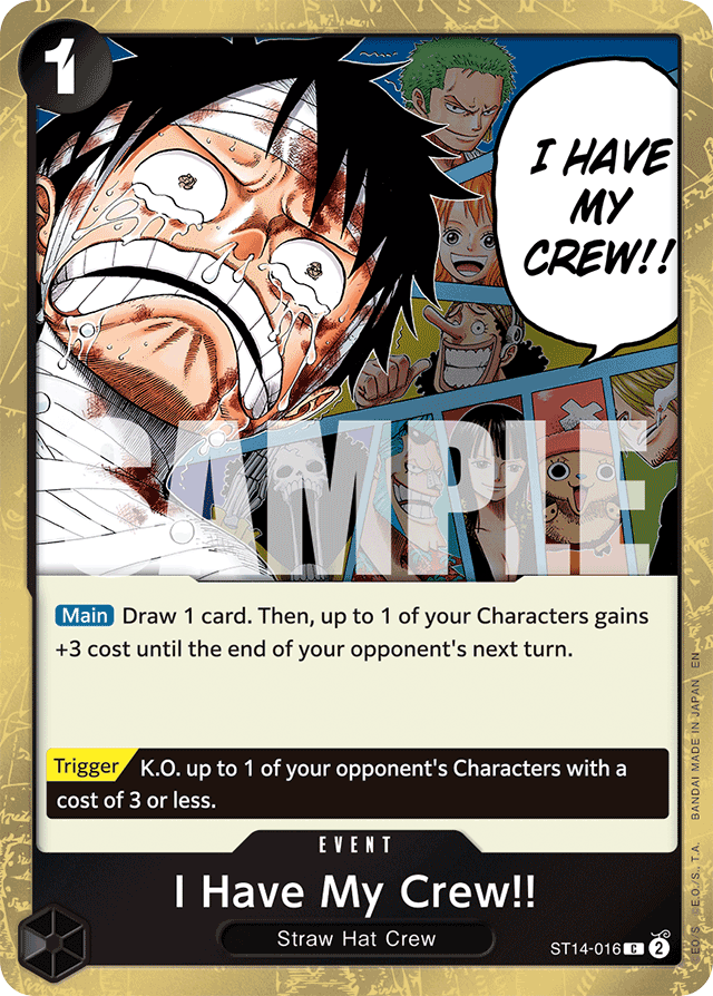 I Have My Crew!! (Pirate Foil) - Premium Booster -The Best- Vol. 2 - C - ST14-016