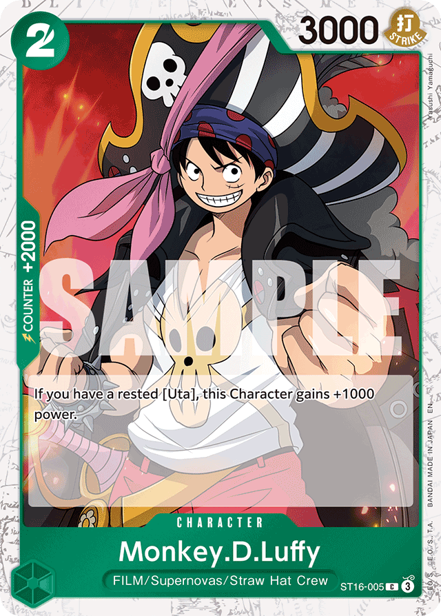 Monkey.D.Luffy - ST16-005 (Pirate Foil) - Premium Booster -The Best- Vol. 2 - C - ST16-005