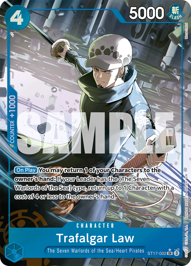 Trafalgar Law - ST17-002 (Alternate Art) - Premium Booster -The Best- Vol. 2 - SR - ST17-002