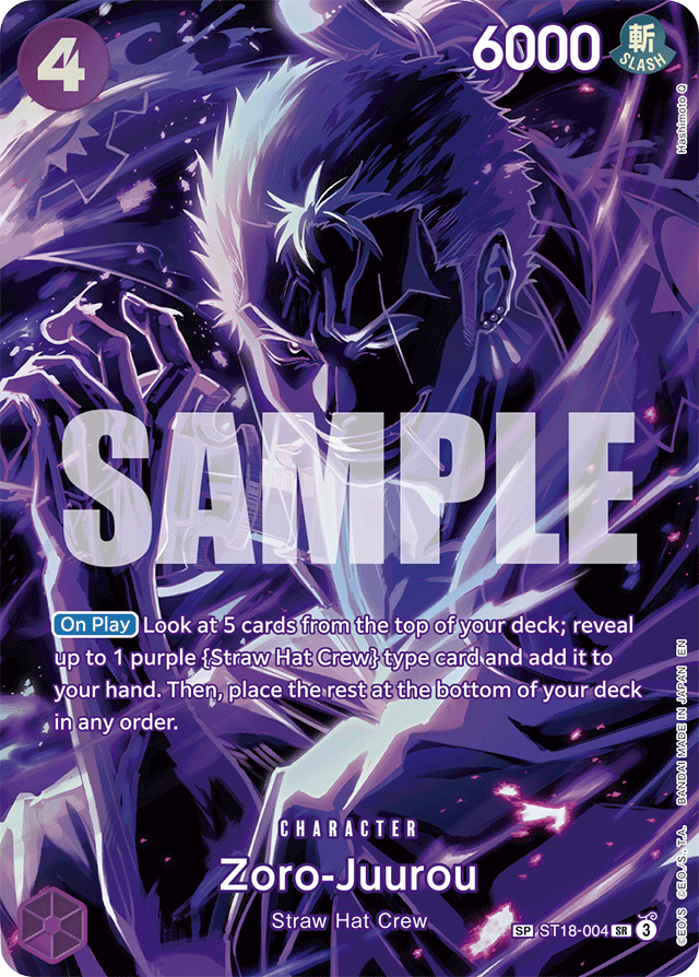 Zoro-Juurou (SP) - Legacy of the Master - SR - ST18-004