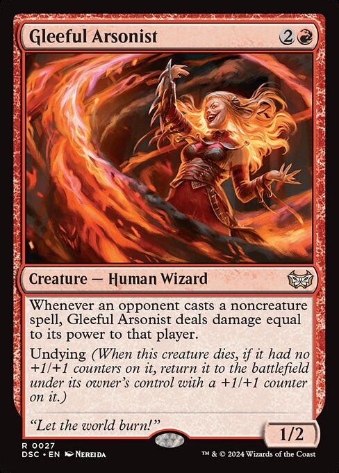 Gleeful Arsonist - Commander: Duskmourn: House of Horror - R - 27