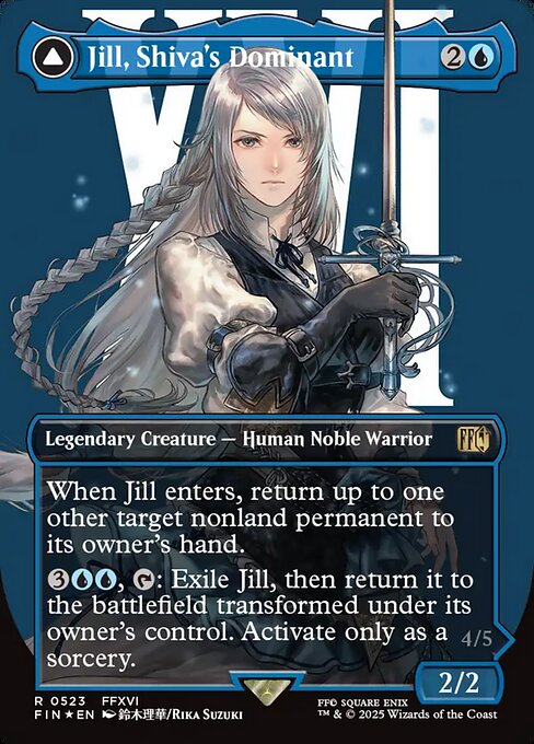 Jill, Shiva's Dominant (Borderless) (Surge Foil) - FINAL FANTASY - R - 523