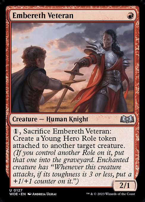Embereth Veteran - Wilds of Eldraine - U - 127