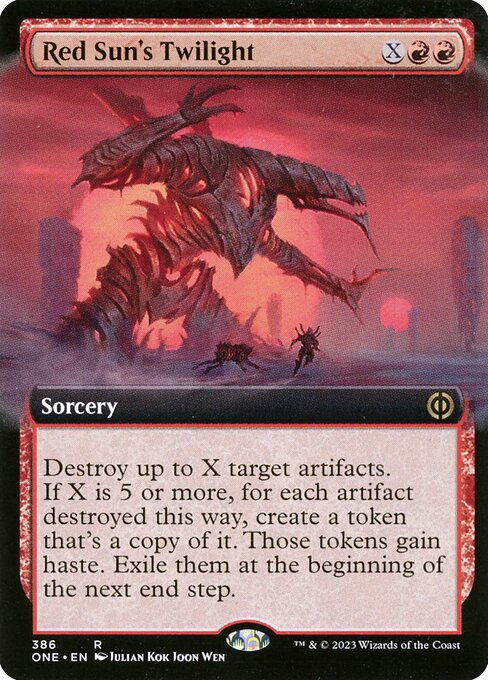 Red Sun's Twilight (Extended Art) - Phyrexia: All Will Be One - R - 386