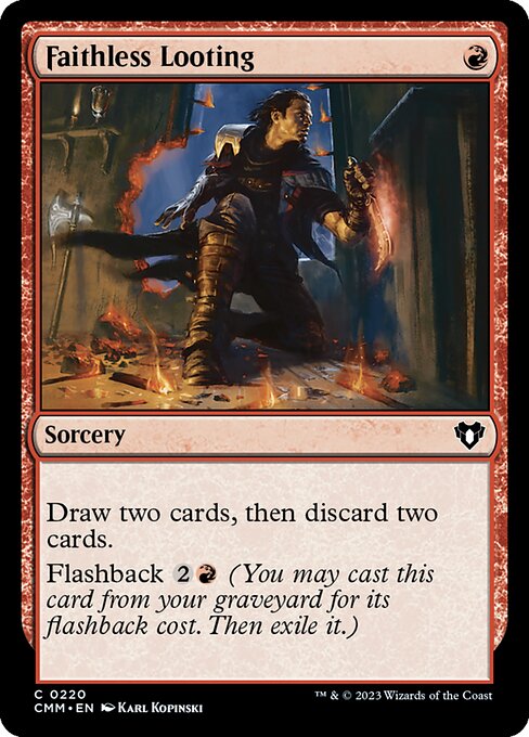 Faithless Looting - Commander Masters - C - 220