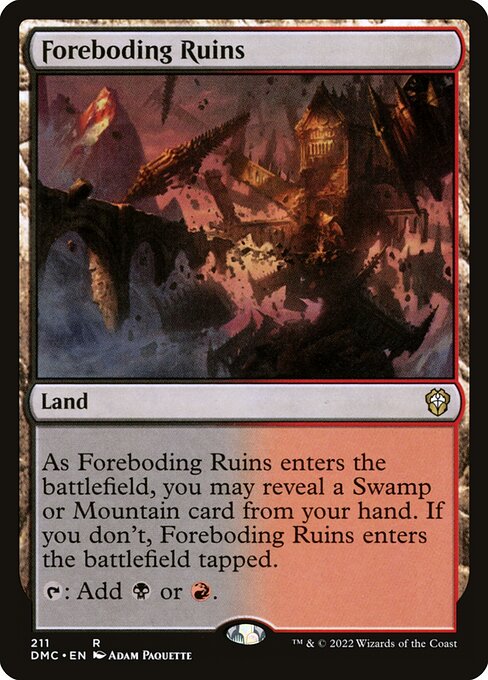 Foreboding Ruins - Commander: Dominaria United - R - 211