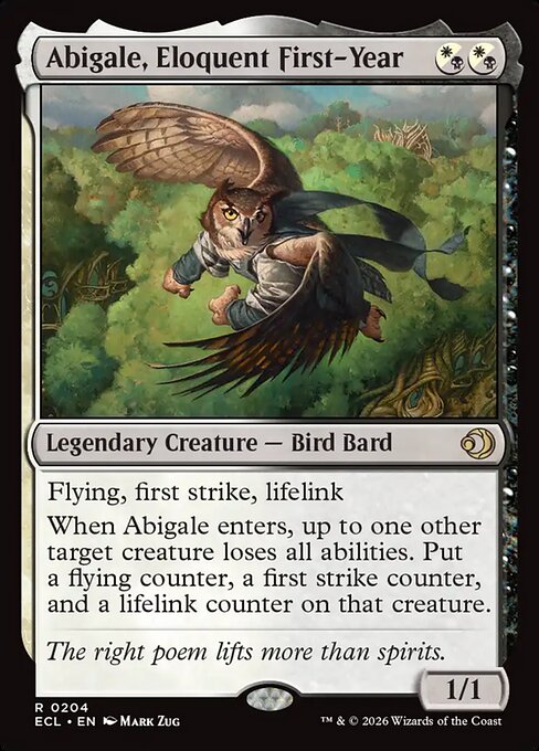 Abigale, Eloquent First-Year - Lorwyn Eclipsed - R - 204