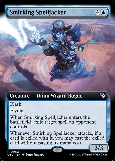 Smirking Spelljacker (Extended Art) - Commander: Outlaws of Thunder Junction - R - 52